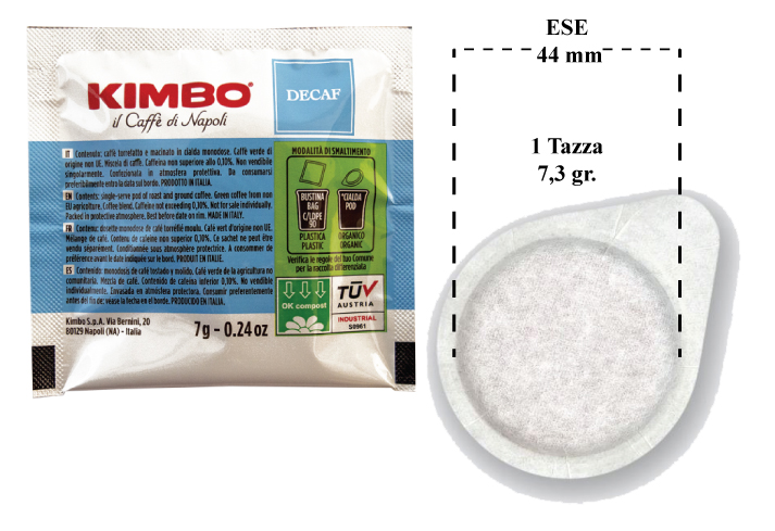 Cialde compatibili cialda filtrocarta ese 44 Cremoso Kosè Kimbo