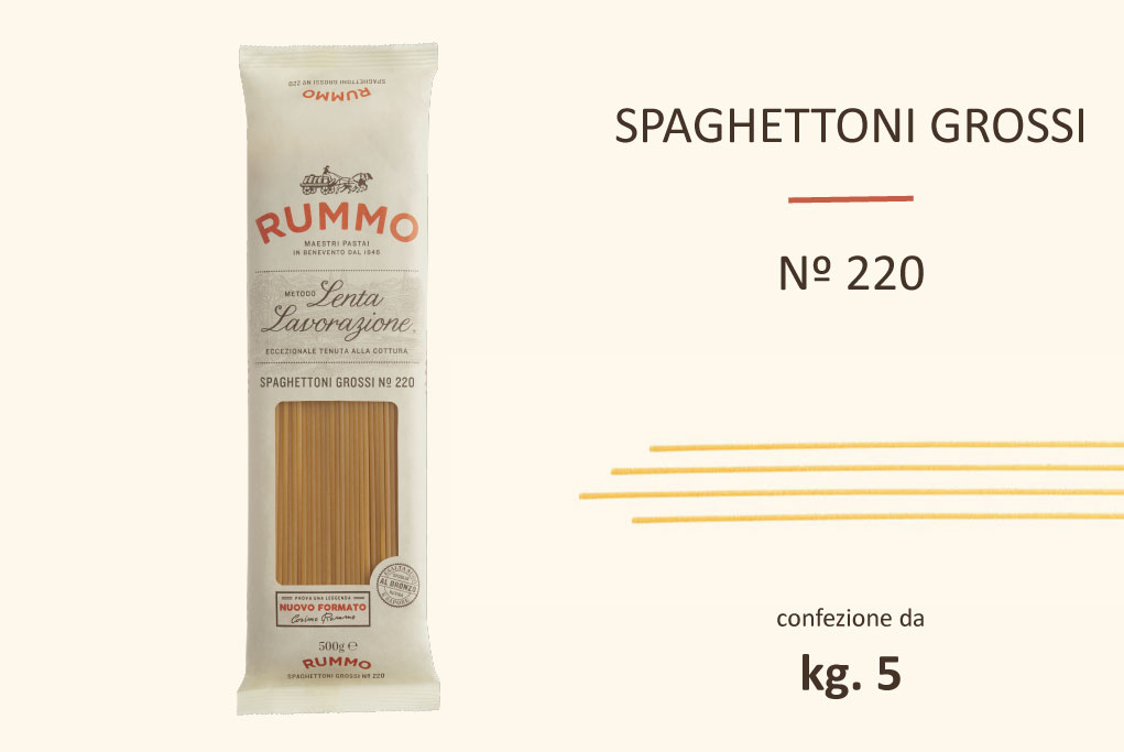 Rummo Spaghettoni Grossi n.220 - 10x500gr.