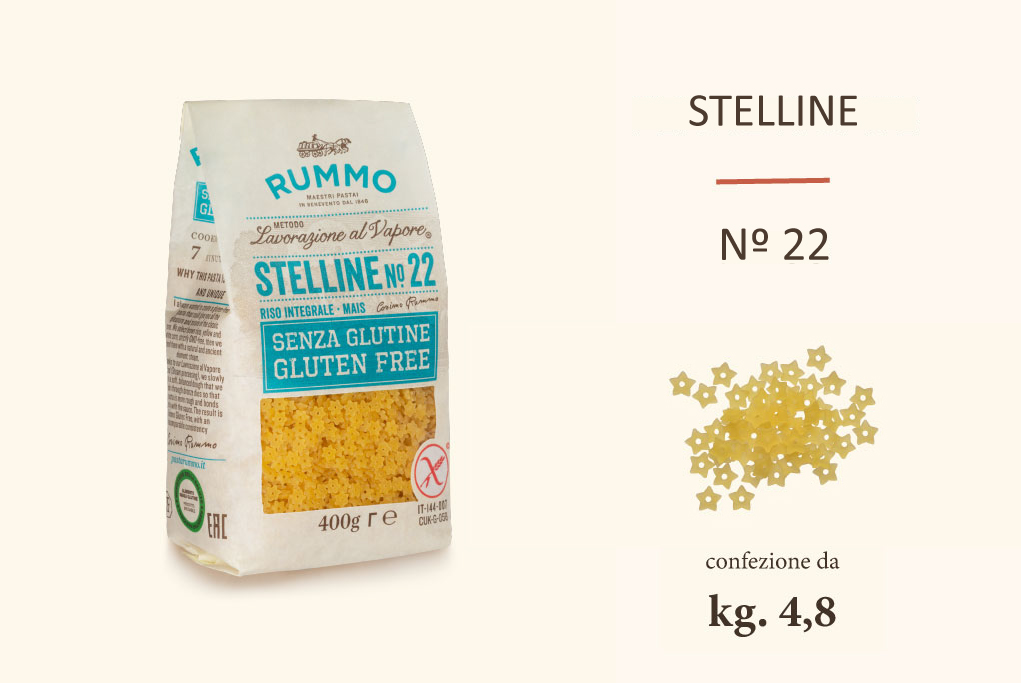 Rummo Stelline n.22 - Senza Glutine - 12x400gr.