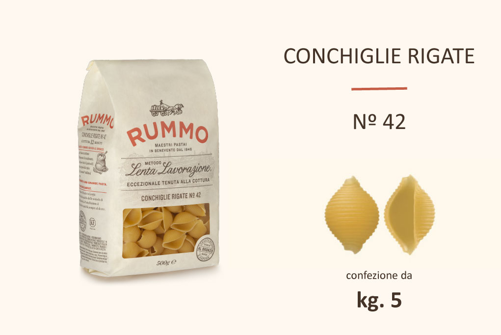 Rummo Conchiglie Rigate n.42 - 10x500gr.