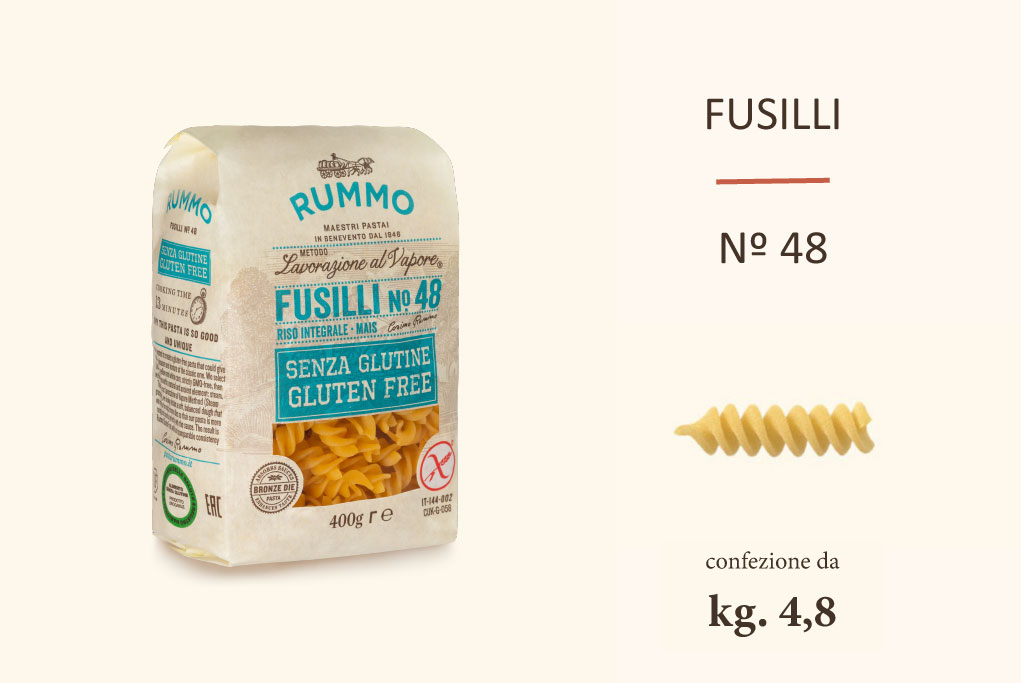 Rummo Fusilli n.48 - Senza Glutine - 12x400gr.