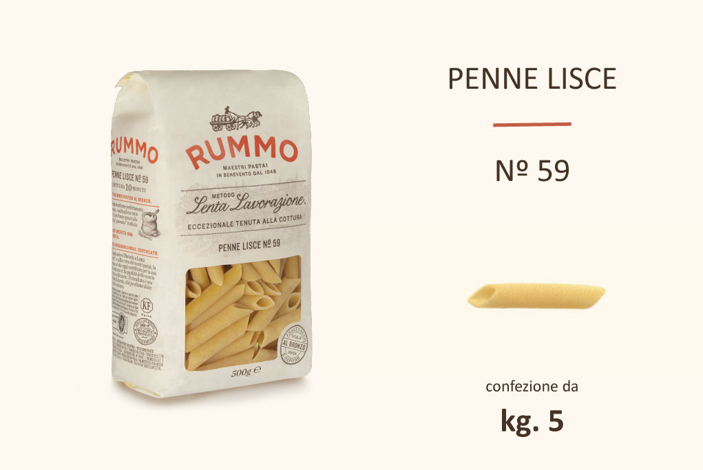 Rummo Penne Lisce n.59 - 10x500gr.