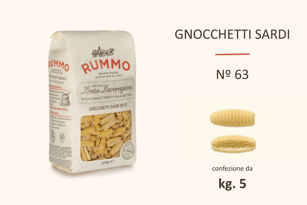 Rummo Gnocchetti Sardi n.63 - 10x500gr.